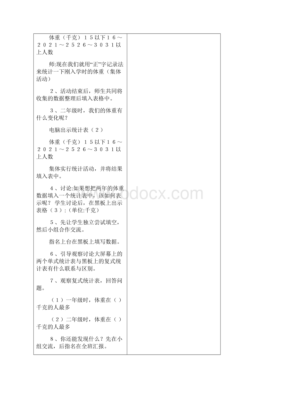 新课标人教版二年级下册数学第八单元教案.docx_第2页