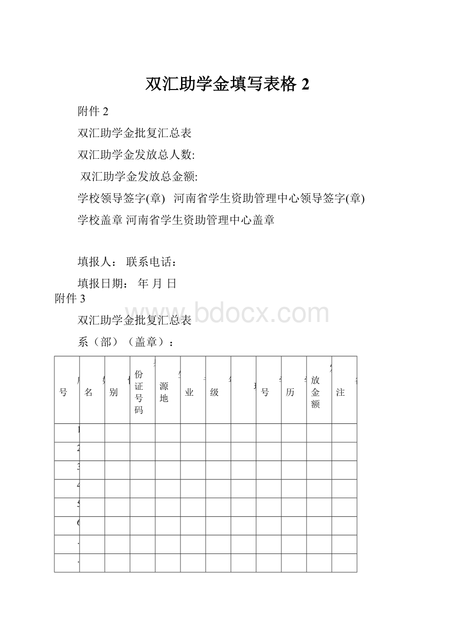 双汇助学金填写表格 2.docx