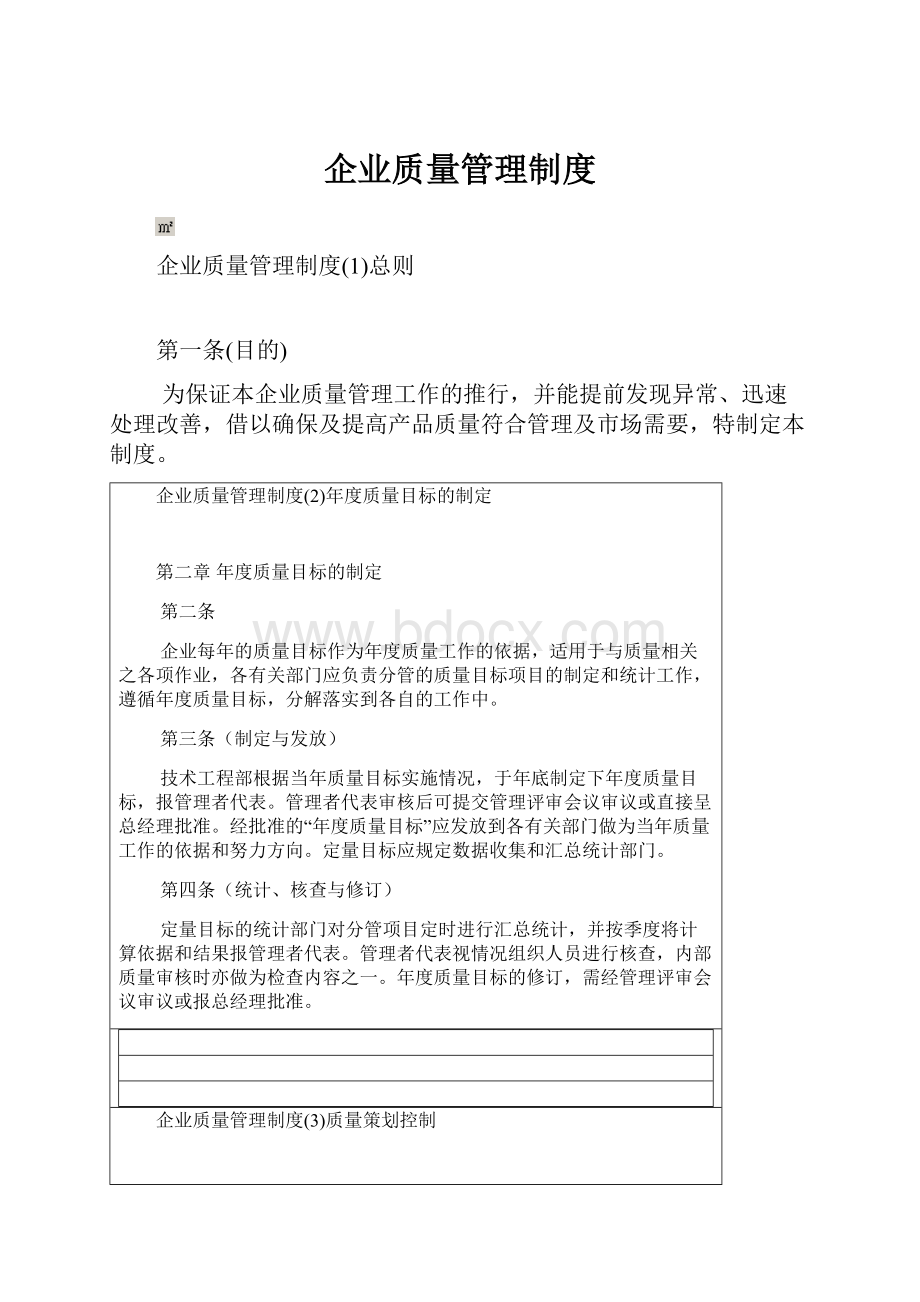 企业质量管理制度.docx_第1页