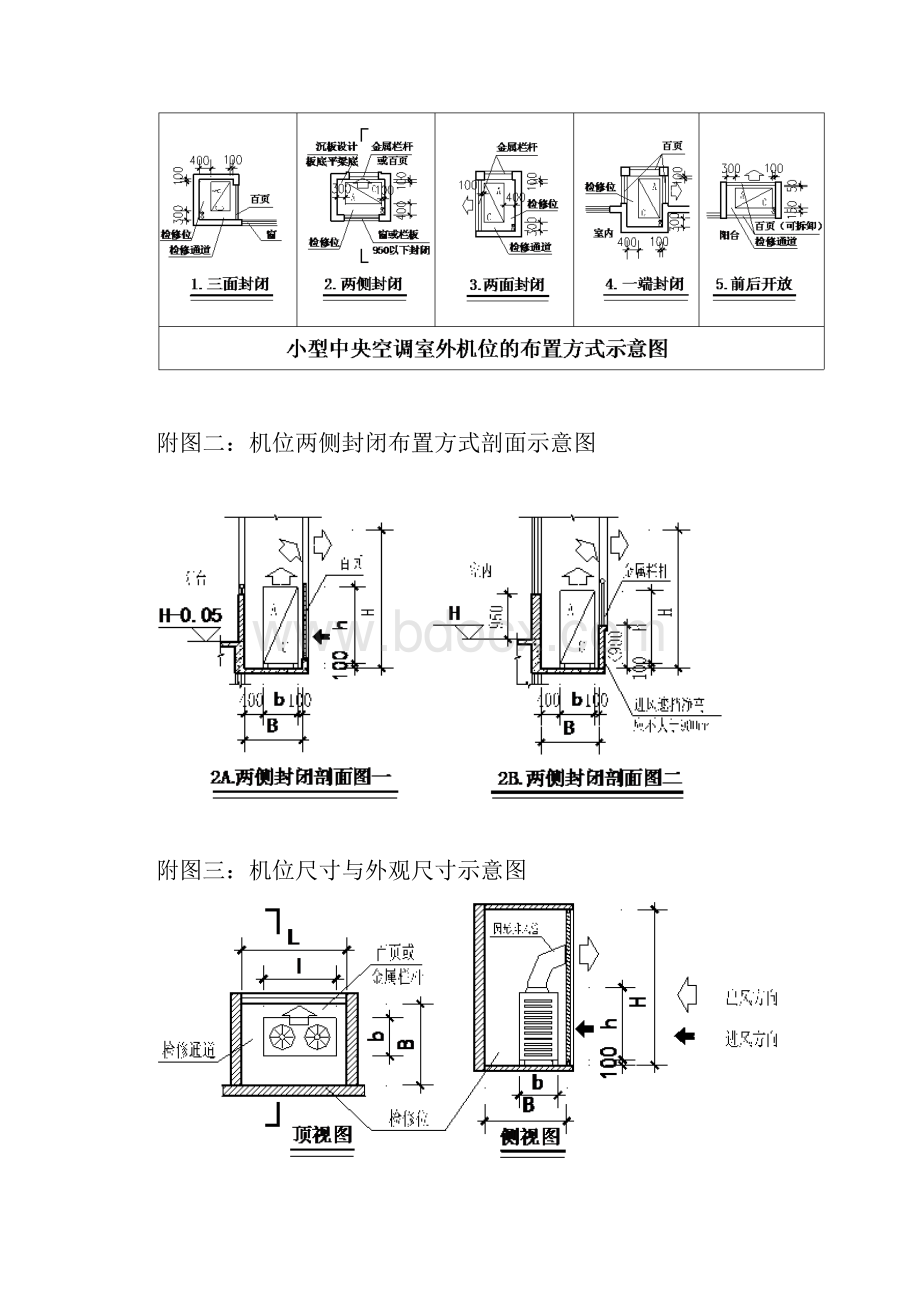 家用分体空调及中央空调安装尺寸参照.docx_第2页