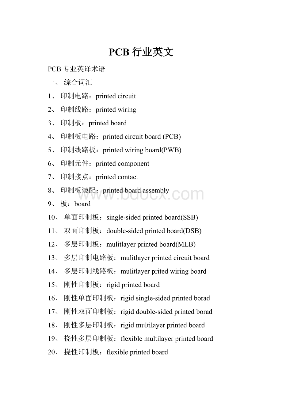 PCB行业英文.docx