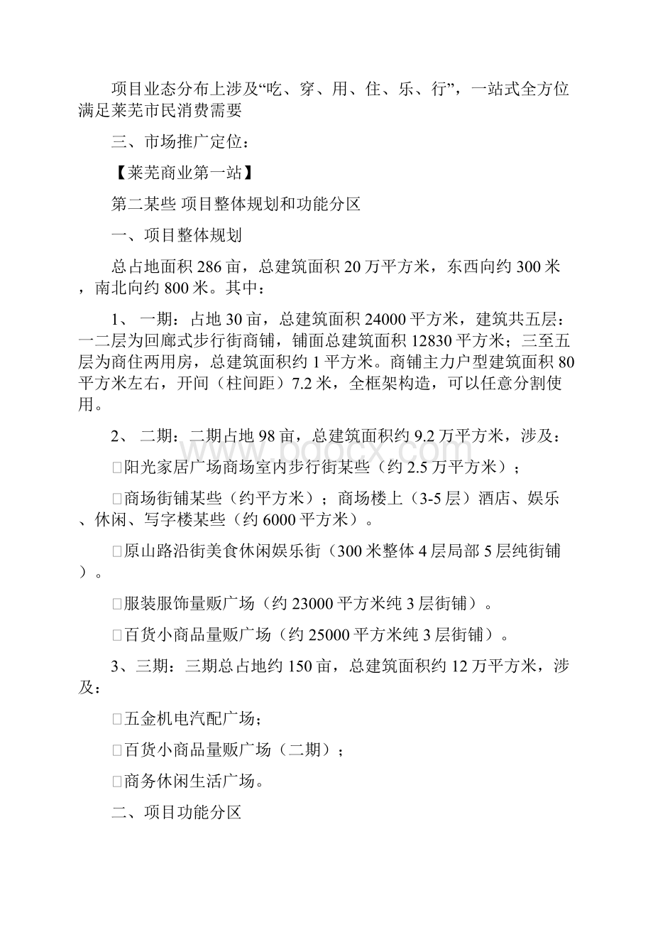 山东莱芜市南方商城二期商业优质项目推盘销售策略.docx_第2页