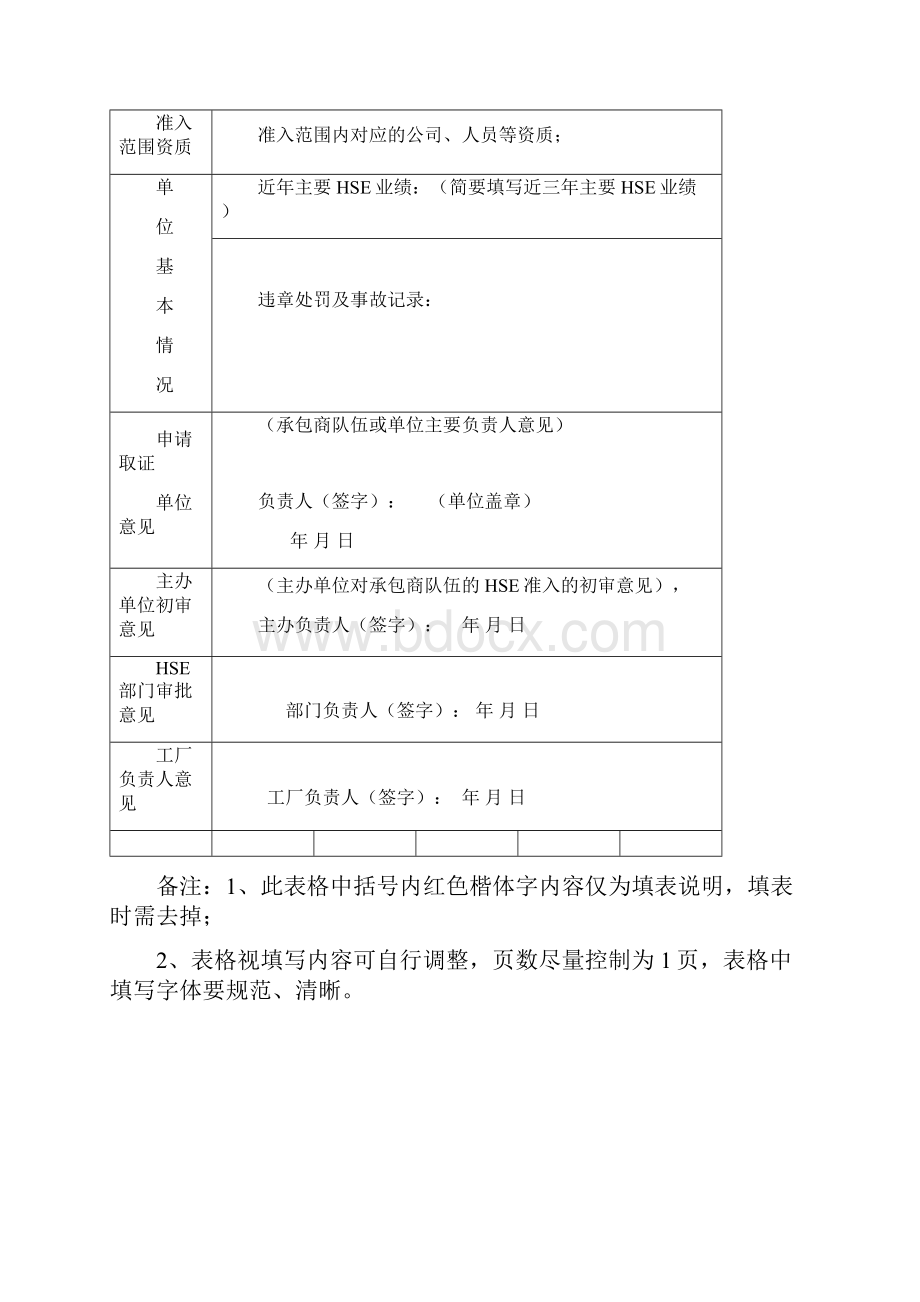 施工工程相关方资质审查表.docx_第2页