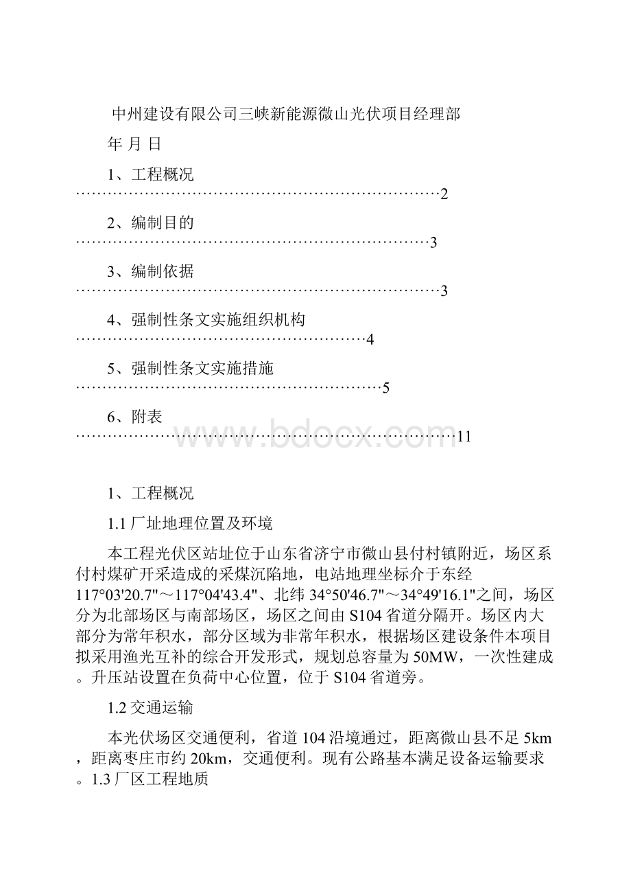 光伏工程建设标准强制性条文实施计划与方案.docx_第2页