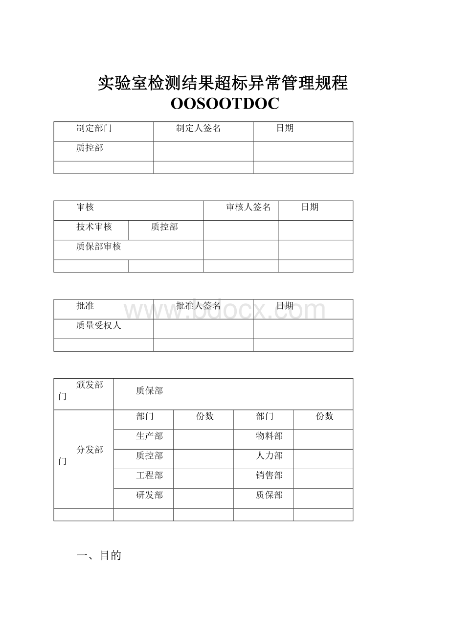 实验室检测结果超标异常管理规程OOSOOTDOC.docx_第1页