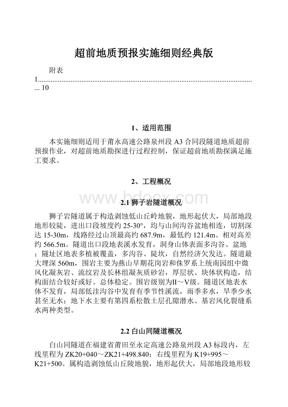 超前地质预报实施细则经典版.docx_第1页