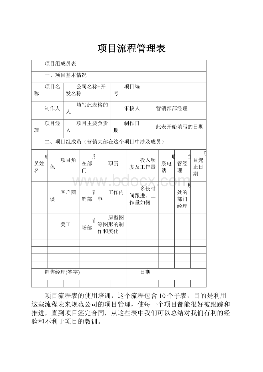 项目流程管理表.docx_第1页