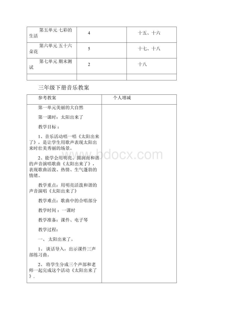 三年级下册音乐教学计划与教案.docx_第3页