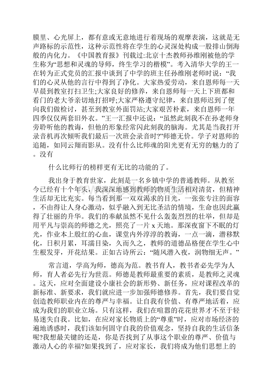 简短的师德师风演讲稿5篇.docx_第3页