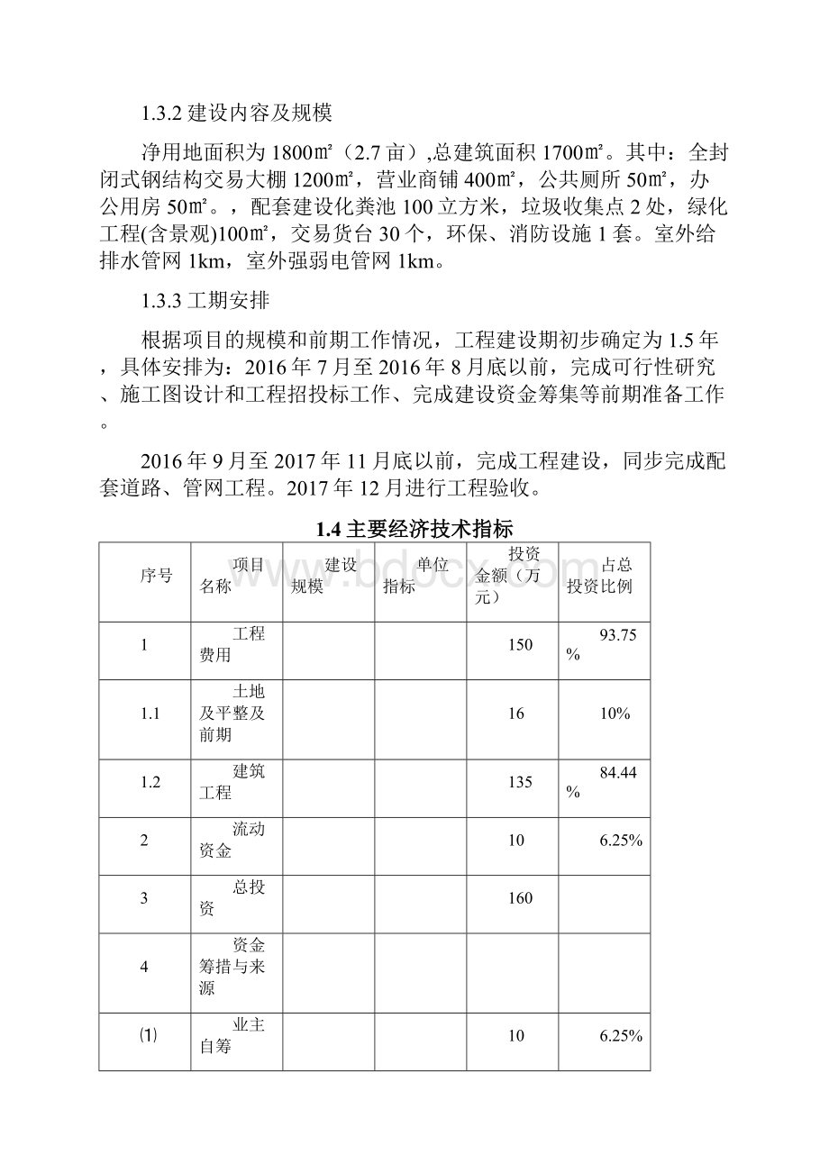 纳雍县羊场乡农贸市场建设项目可行性研究报告.docx_第3页