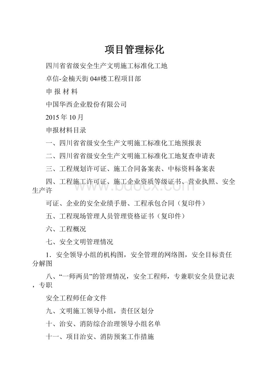 项目管理标化.docx