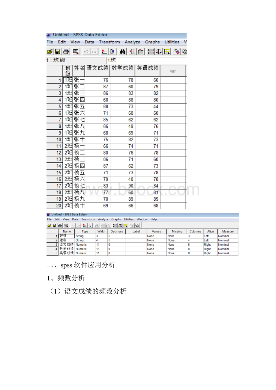 用spss对学生成绩进行分析范本模板.docx_第2页