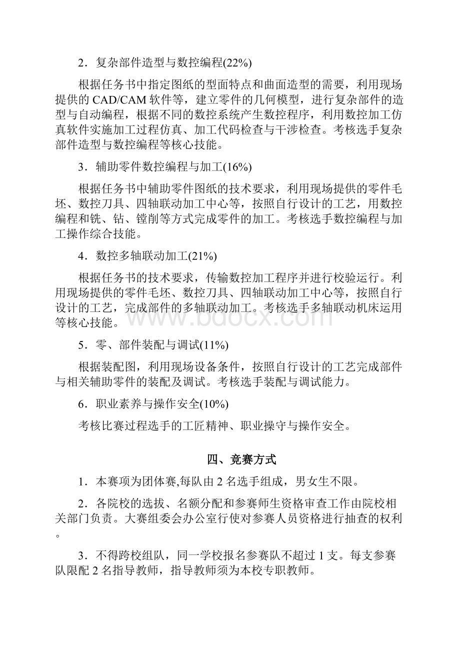 LNGZ07辽宁省职业院校技能大赛 高职组复杂部件数控多轴联动加工技术赛项规程.docx_第2页