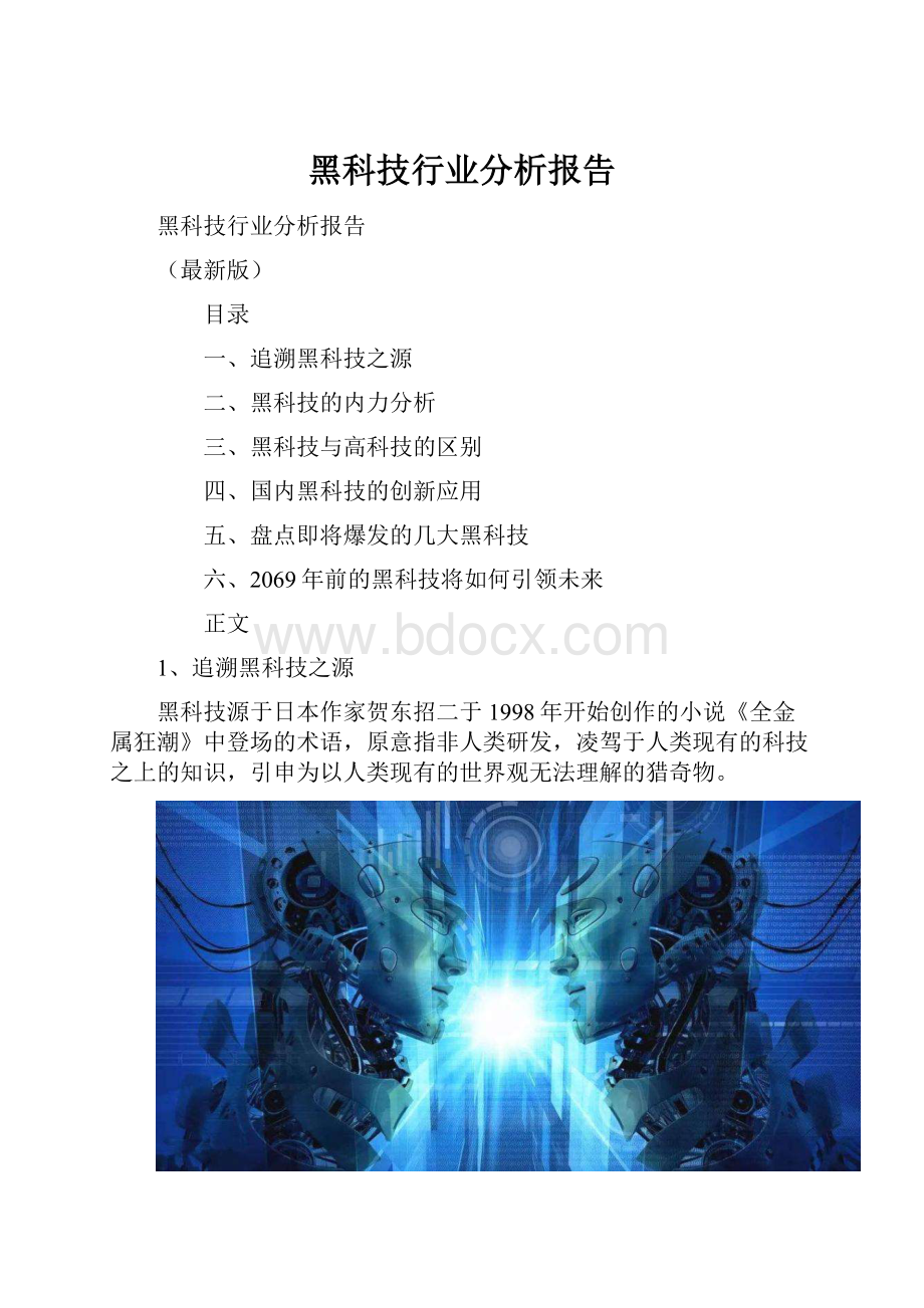 黑科技行业分析报告.docx