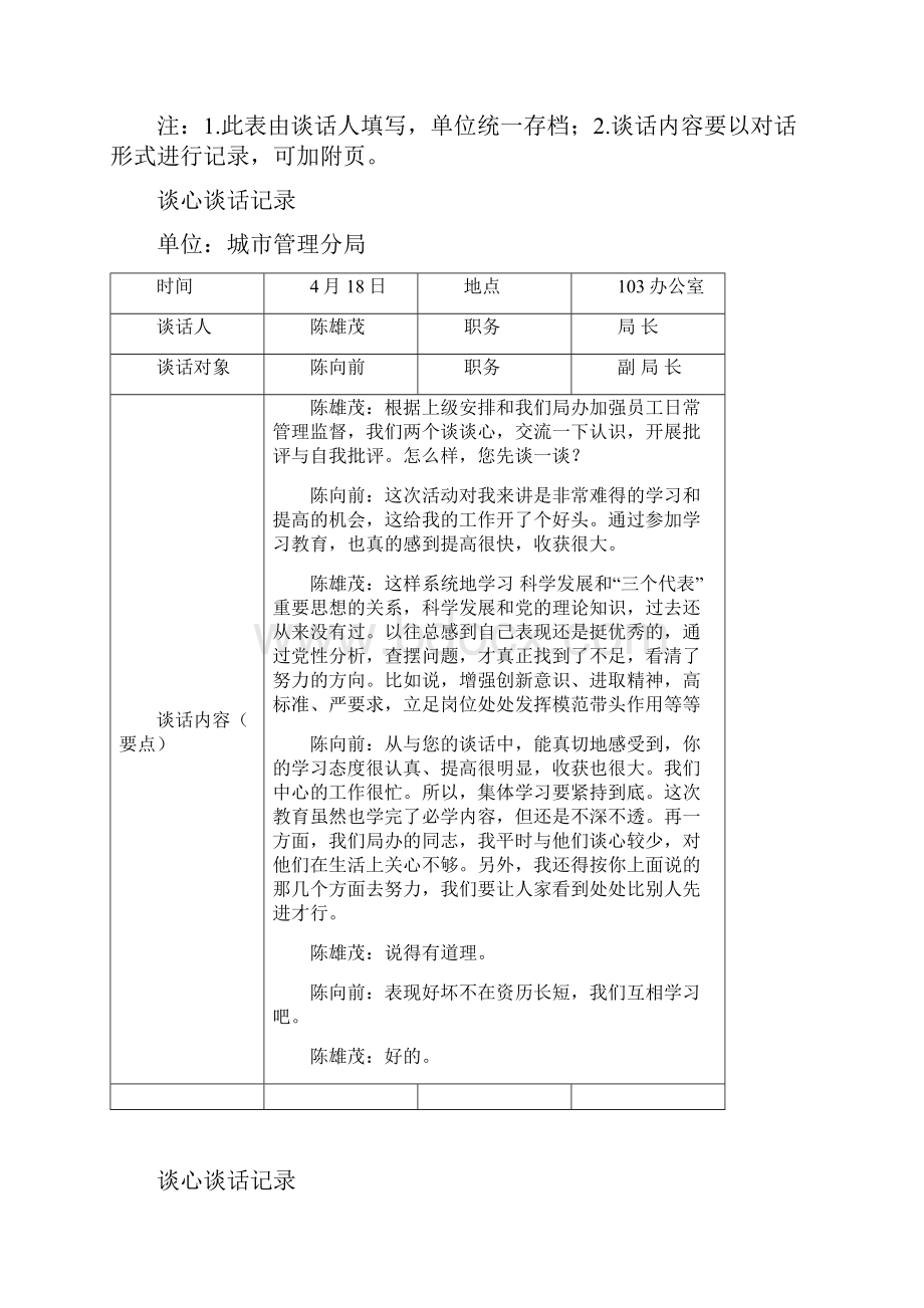 党员各种谈心谈话记录簿样本.docx_第3页