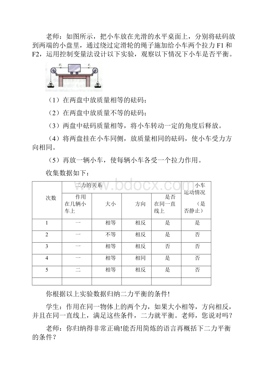 中考物理总复习问题探究二力平衡的条件是什么.docx_第2页