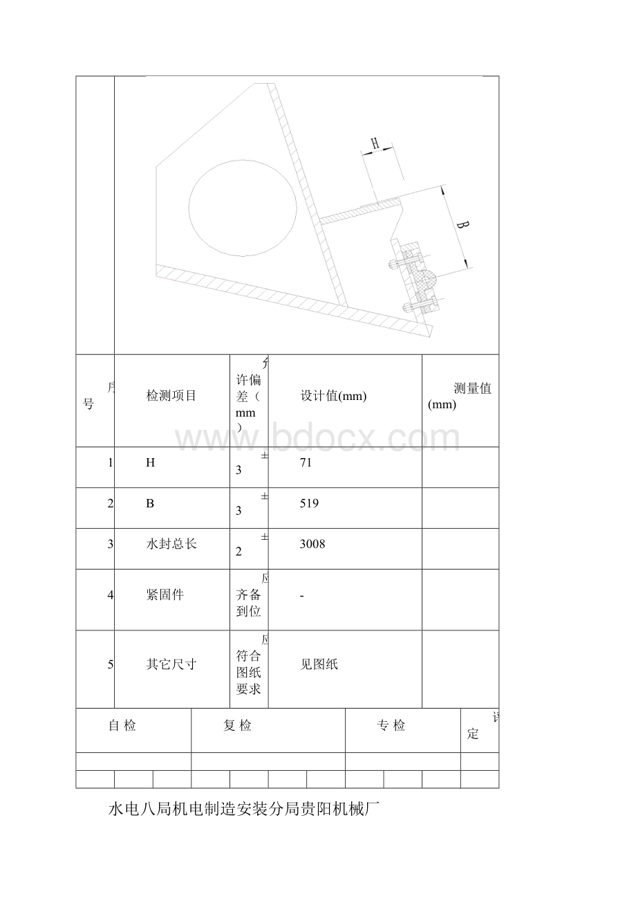 马马崖347029m放空洞弧形工作闸门门槽制作质量检测记录完.docx_第2页