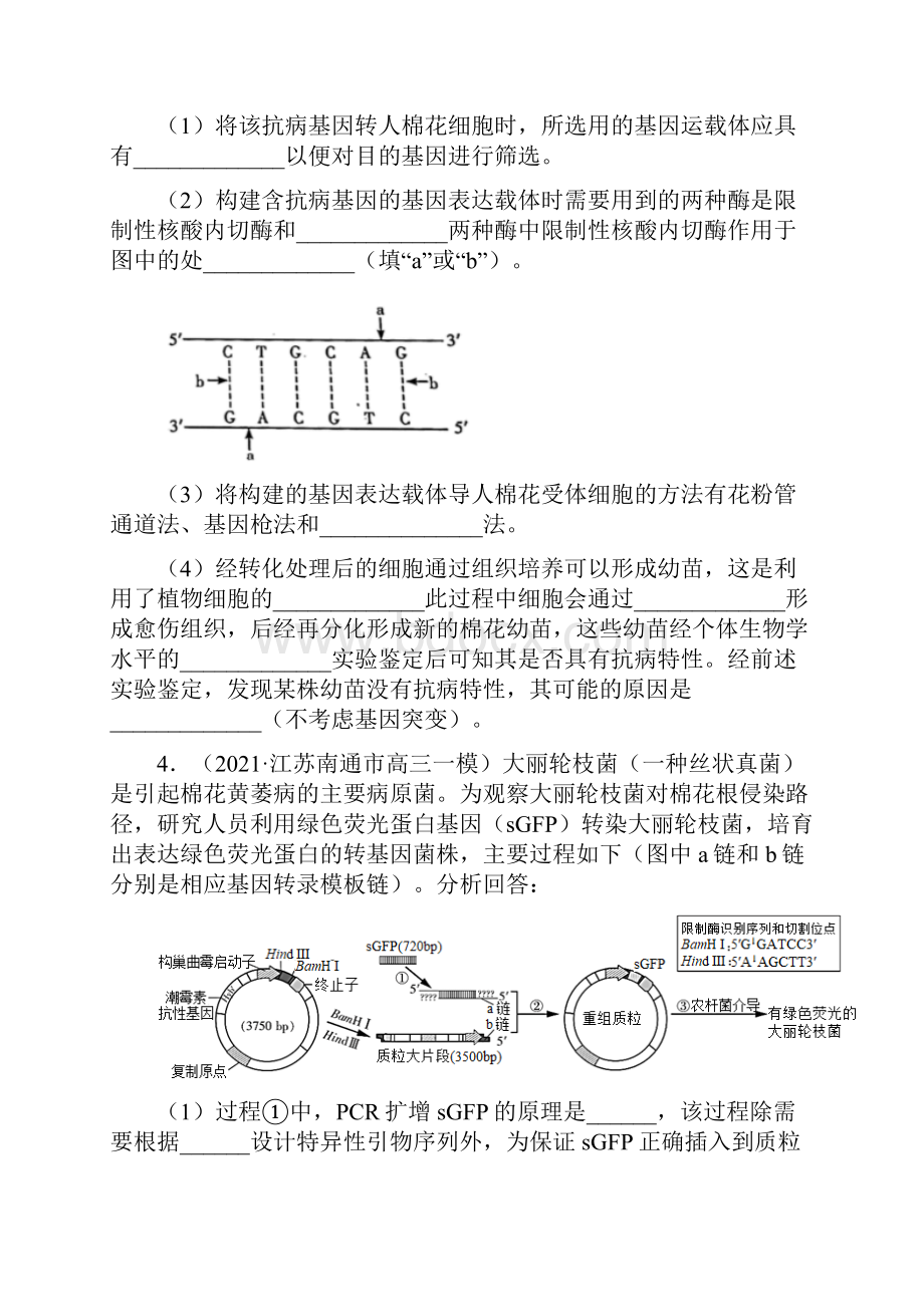 专题13 现代生物科技专题原卷版.docx_第3页