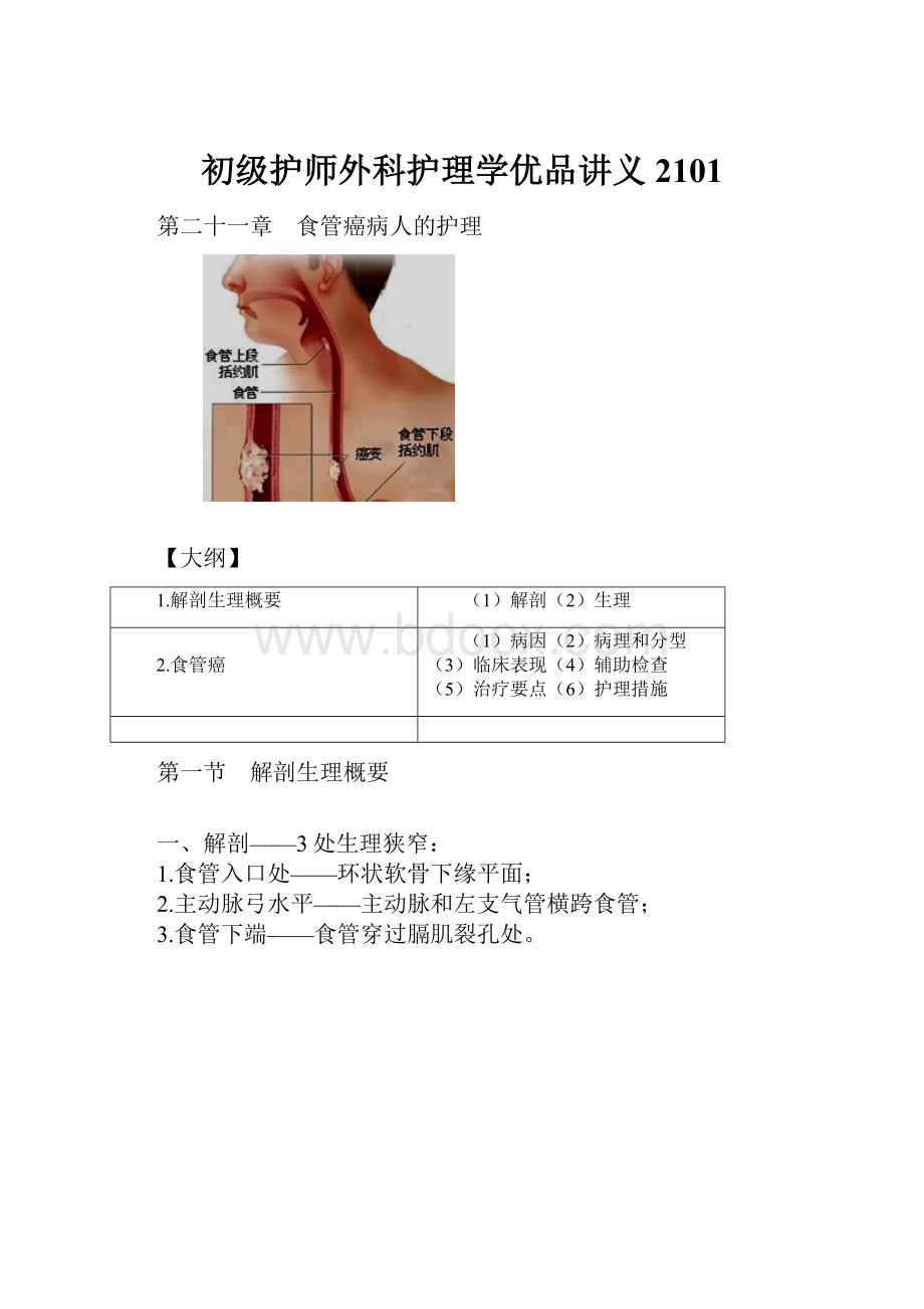 初级护师外科护理学优品讲义2101.docx_第1页