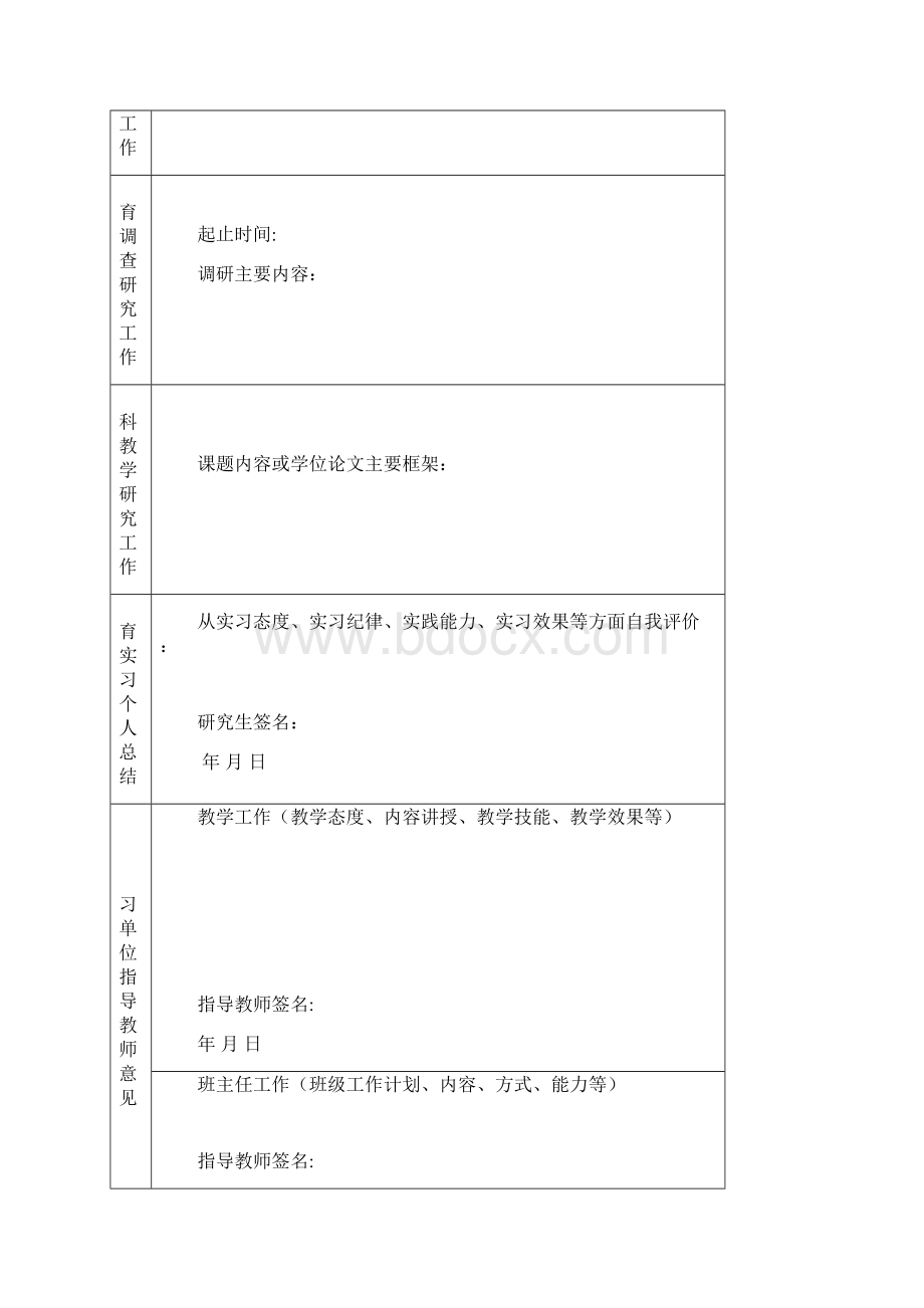 西华师范大学研究生实习考核表.docx_第2页