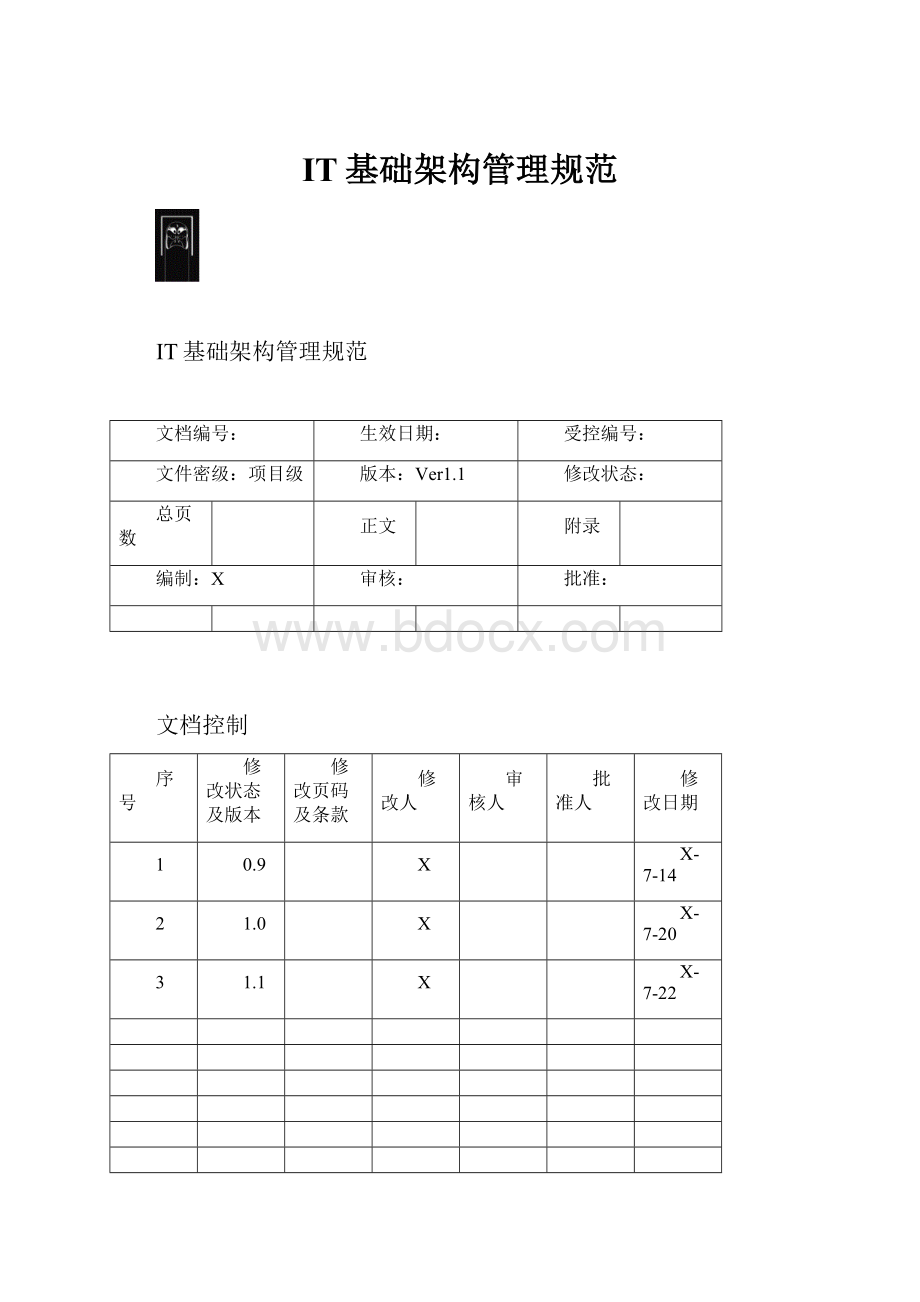 IT基础架构管理规范.docx