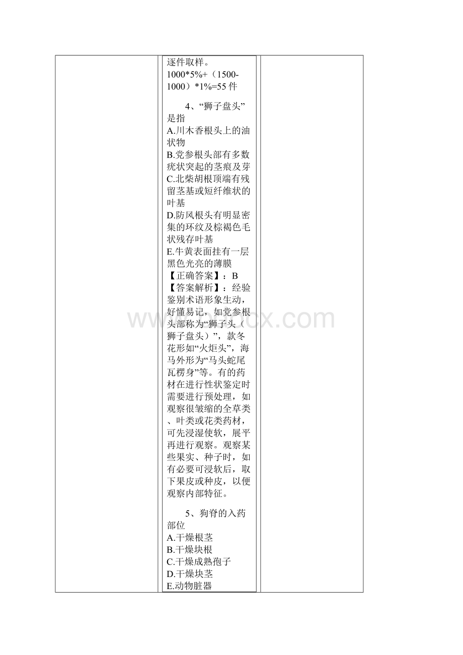 执业药师试题中药鉴定2.docx_第3页