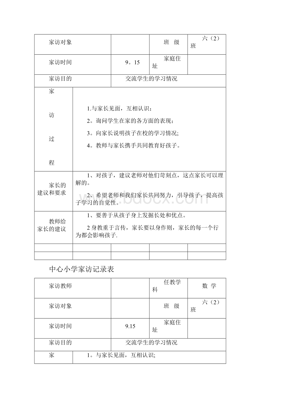 中心小学家访记录表.docx_第2页