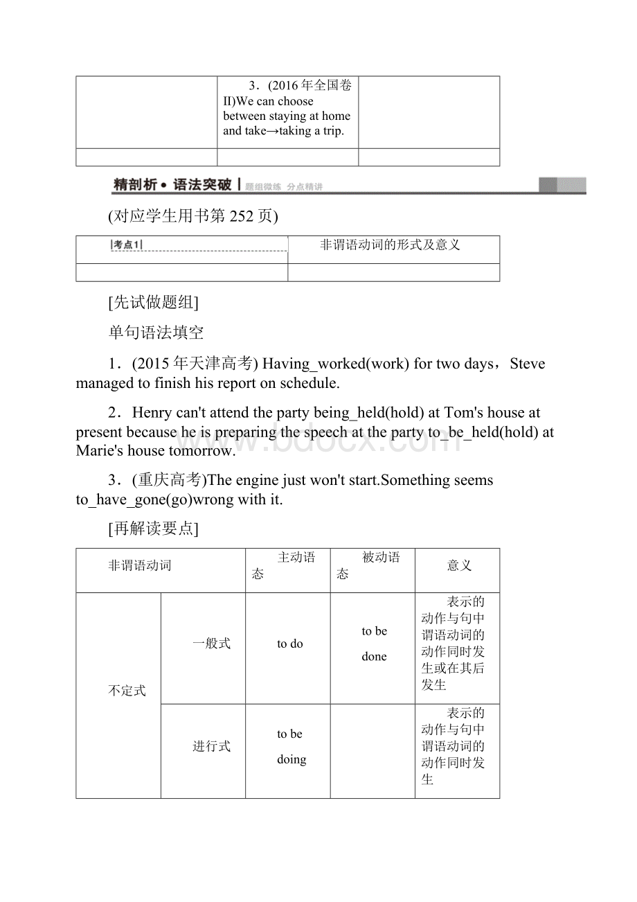 高考英语非谓语动词全国卷考情分析13页.docx_第2页