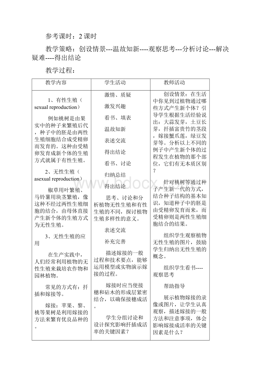 人教版新课标八年级生物下册教案及教学设计2.docx_第2页