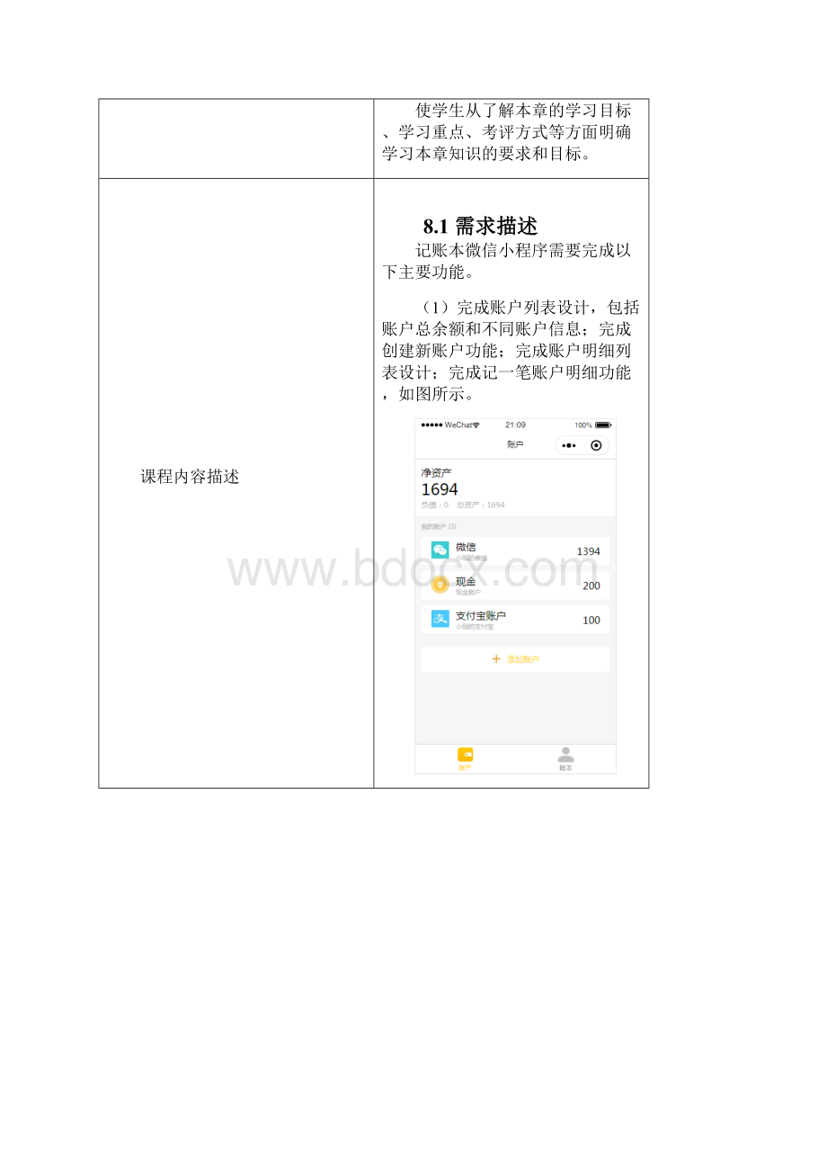 《微信小程序开发图解案例教程》教学教案12记账本微信小程序云开发.docx_第3页
