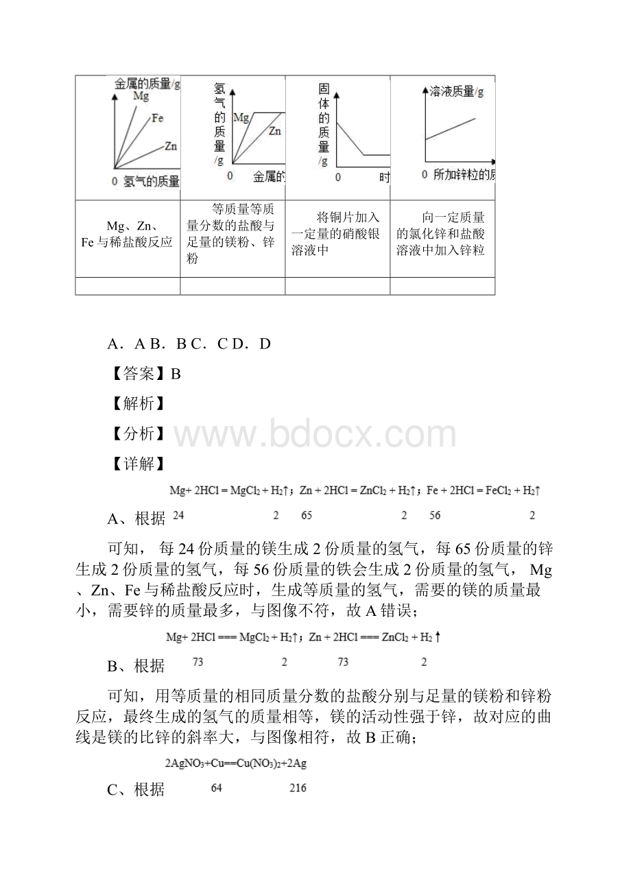 金属和金属材料单元练习题含答案经典.docx_第2页