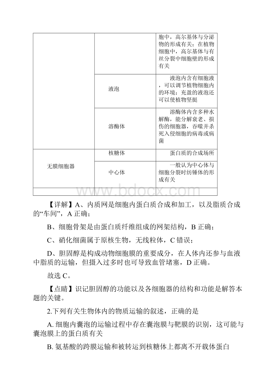 学年广东省潮州市高二下学期期末考试生物试题 解析版.docx_第2页