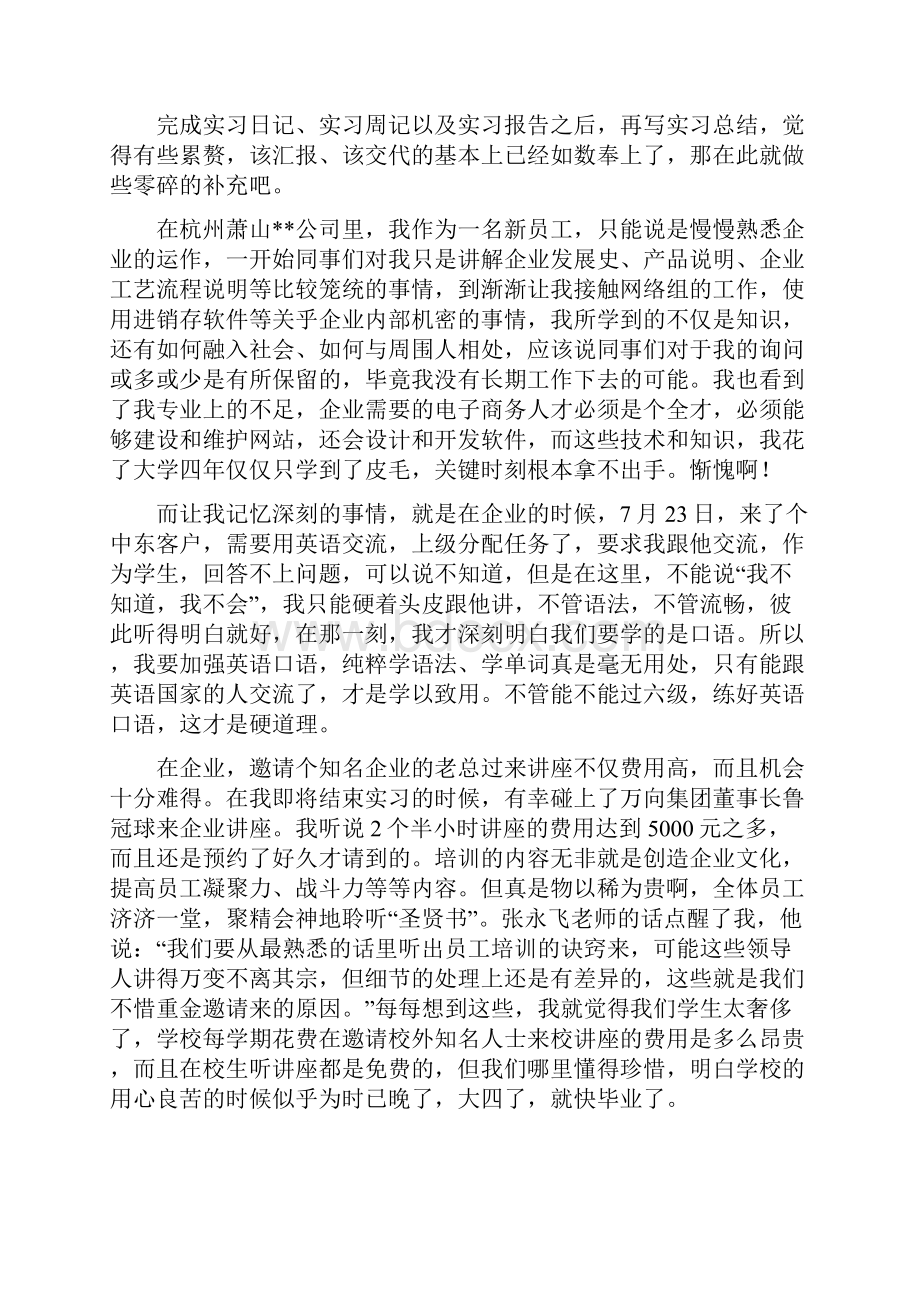 电子商务实习总结多篇.docx_第3页