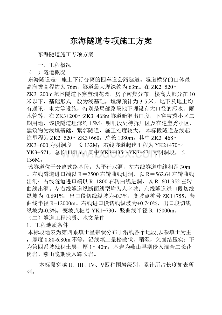 东海隧道专项施工方案.docx