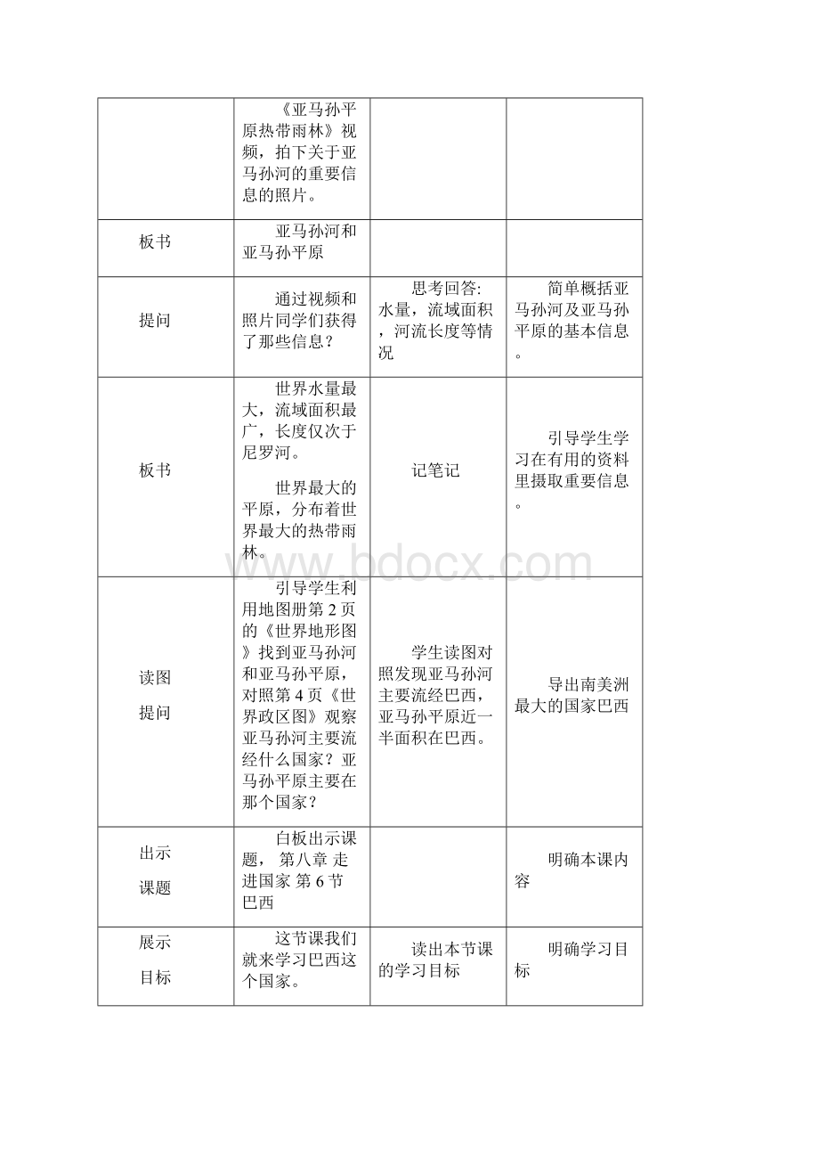 湘教版地理初中七年级下册教案86 巴西18.docx_第3页