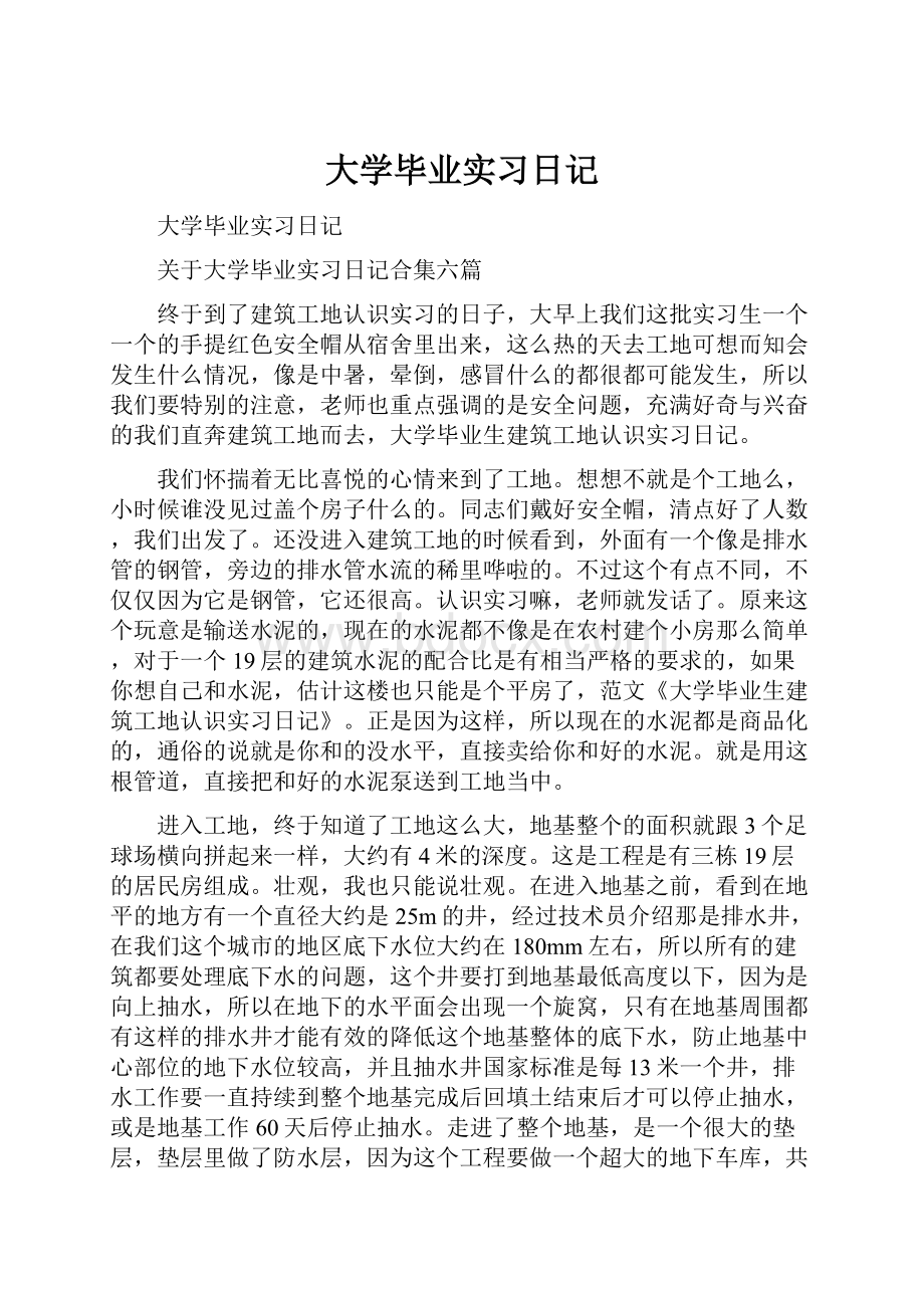 大学毕业实习日记.docx