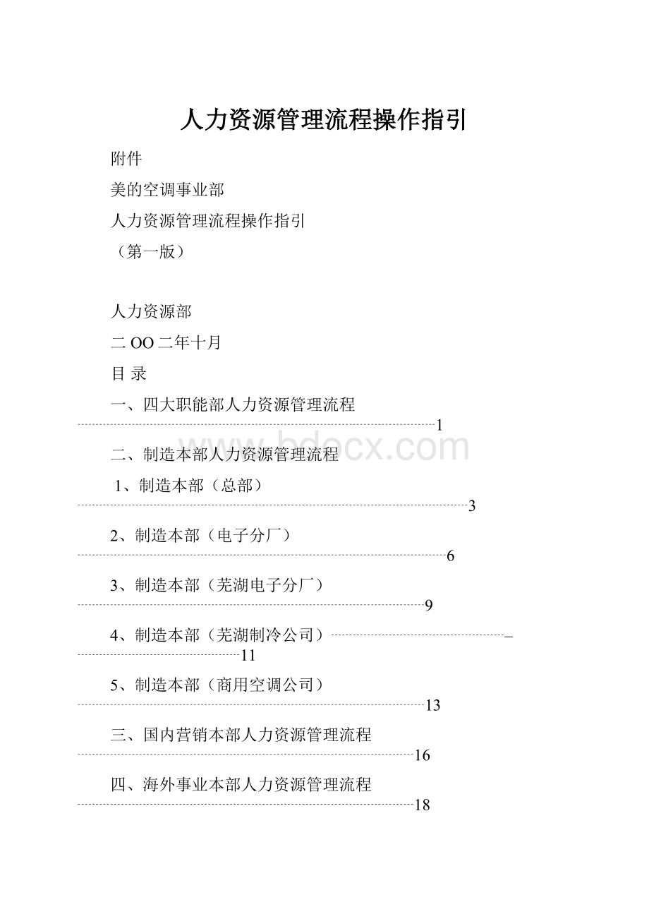 人力资源管理流程操作指引.docx