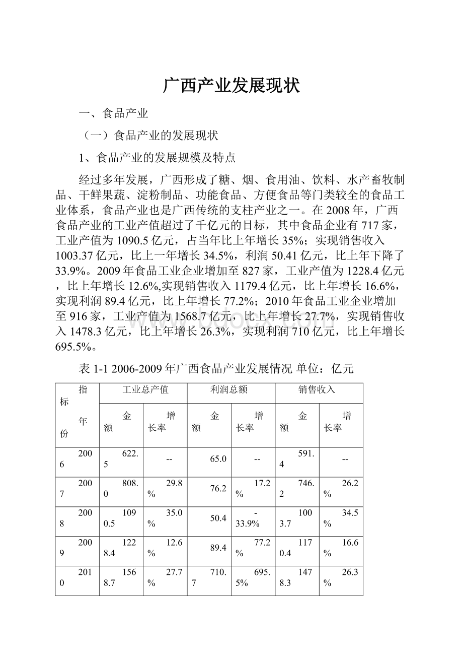 广西产业发展现状.docx