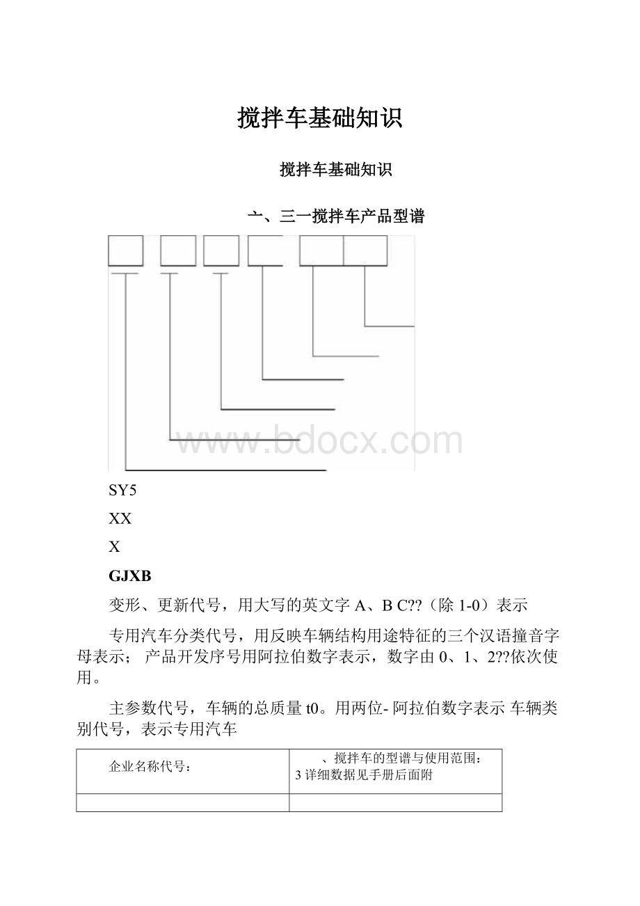 搅拌车基础知识.docx