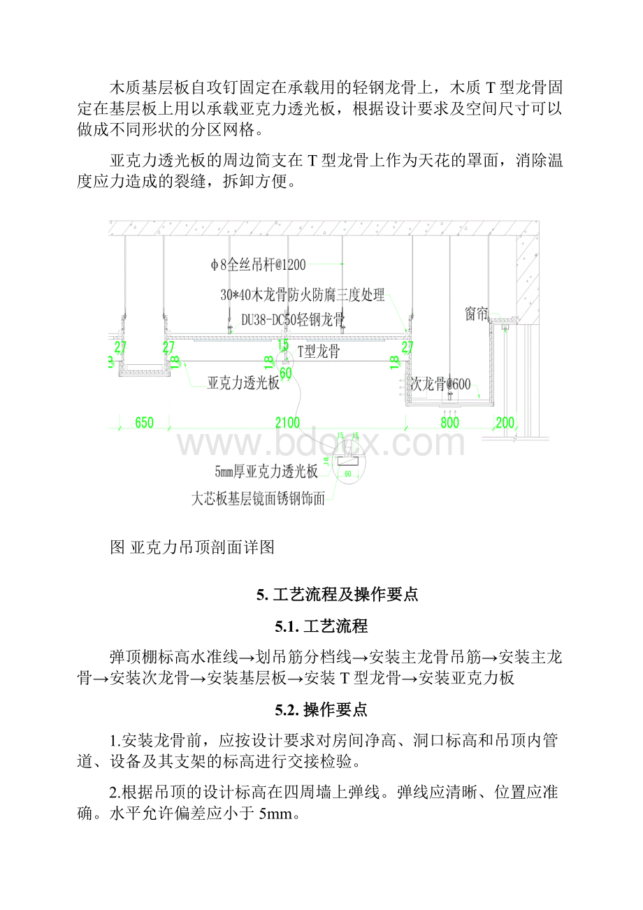 亚克力板透光天花吊顶专项施工方案.docx_第3页