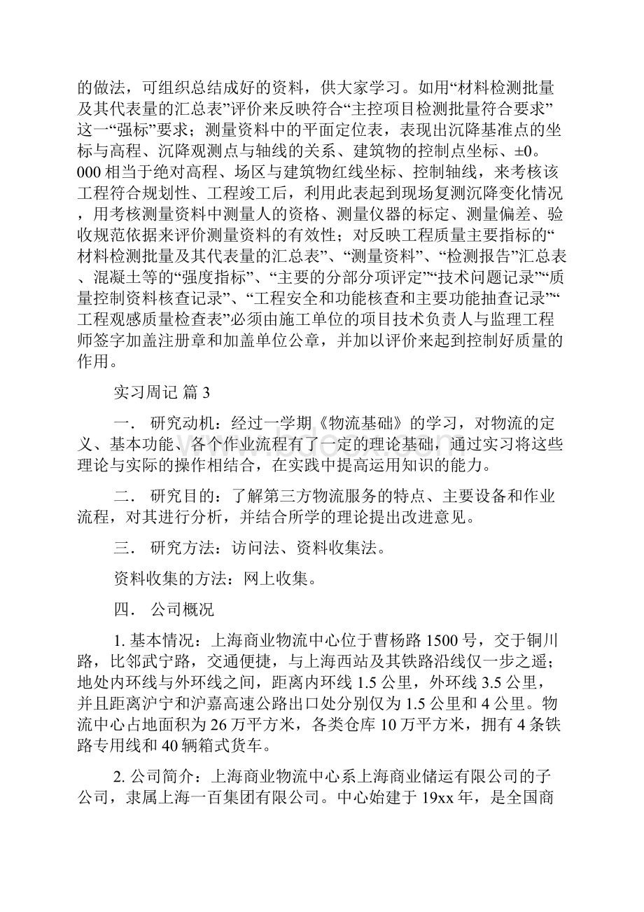 精品实习周记范文6篇.docx_第2页