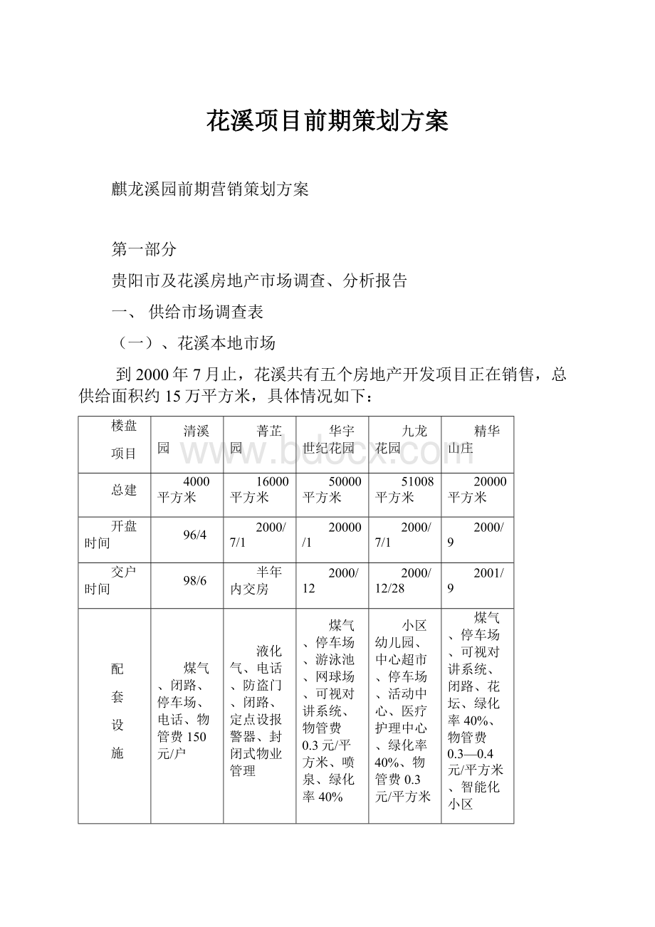 花溪项目前期策划方案.docx