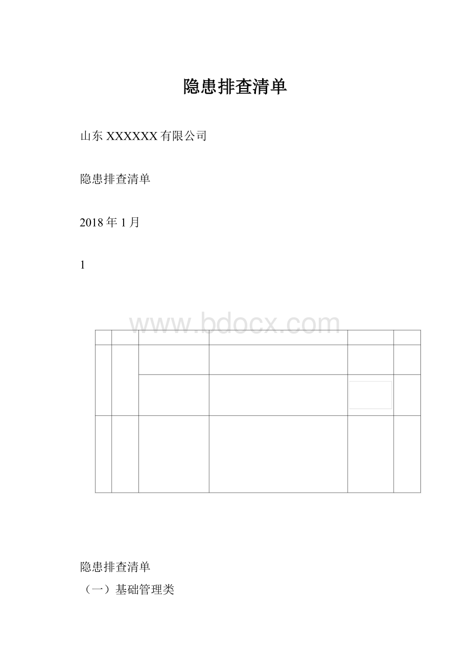 隐患排查清单.docx_第1页