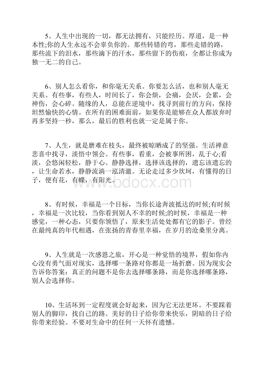 人生感悟的句子精选活着就是修行完整篇doc.docx_第2页