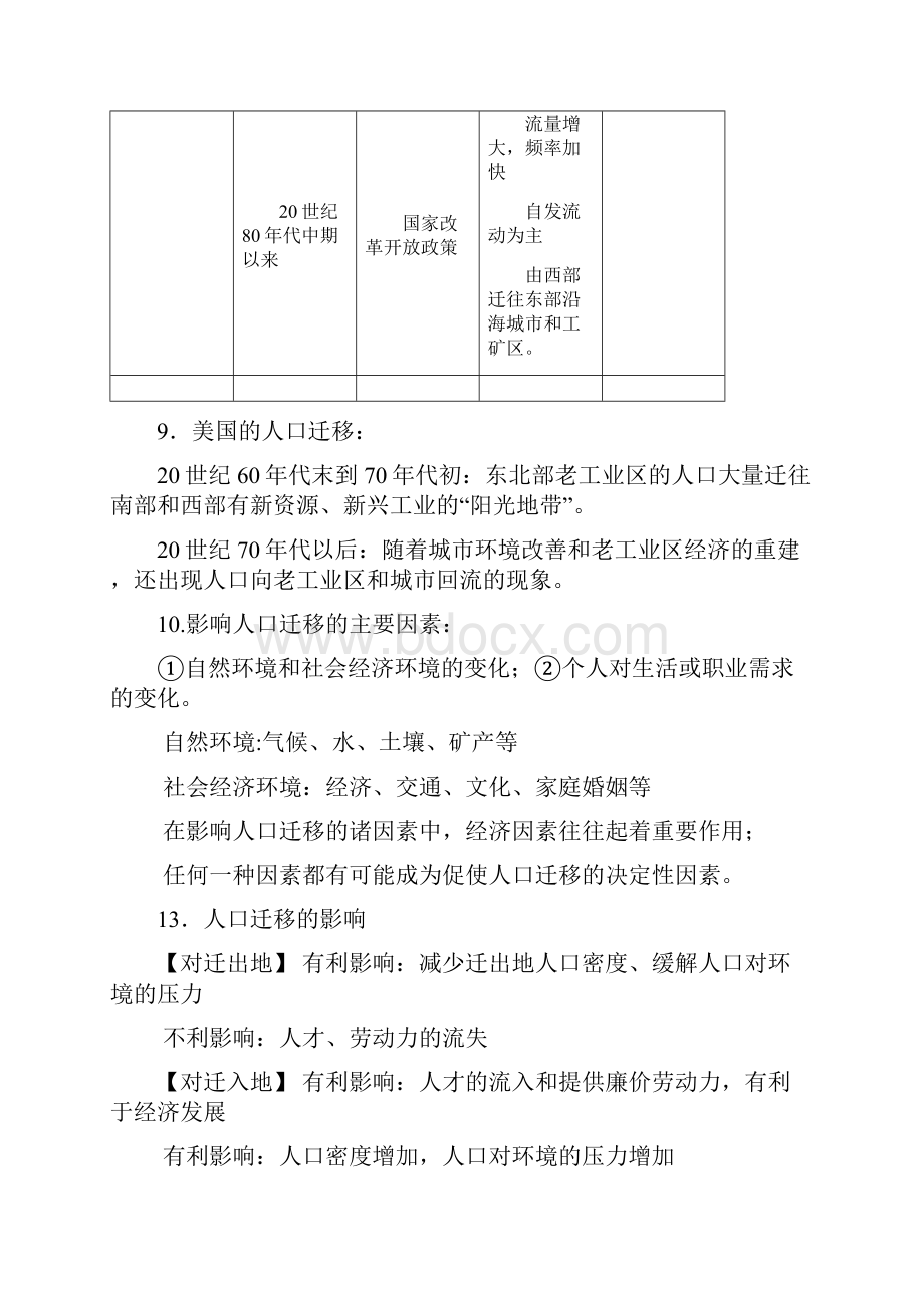 高二地理人教版必修二基础知识点总结.docx_第3页