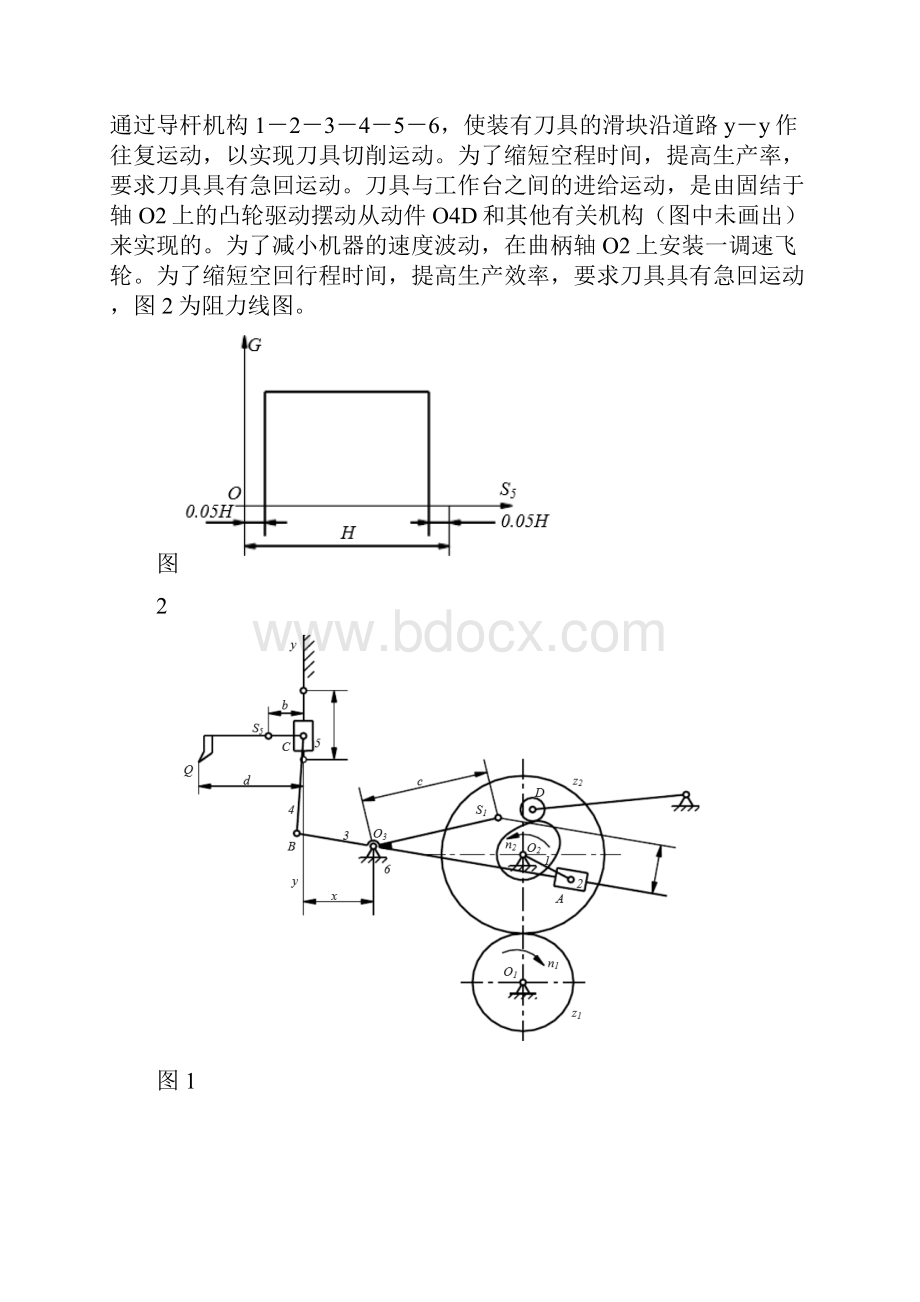 机械原理课程设计插床设计.docx_第2页