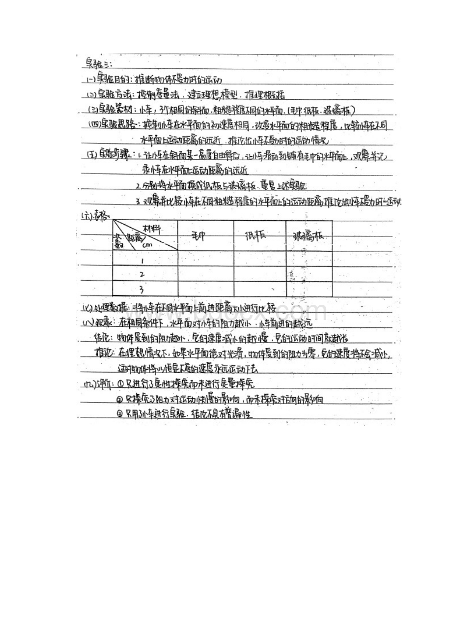 初中物理 力学实验 B5.docx_第3页