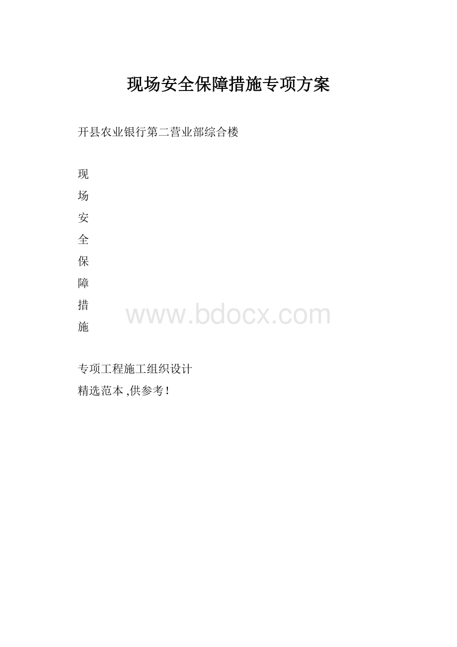 现场安全保障措施专项方案.docx