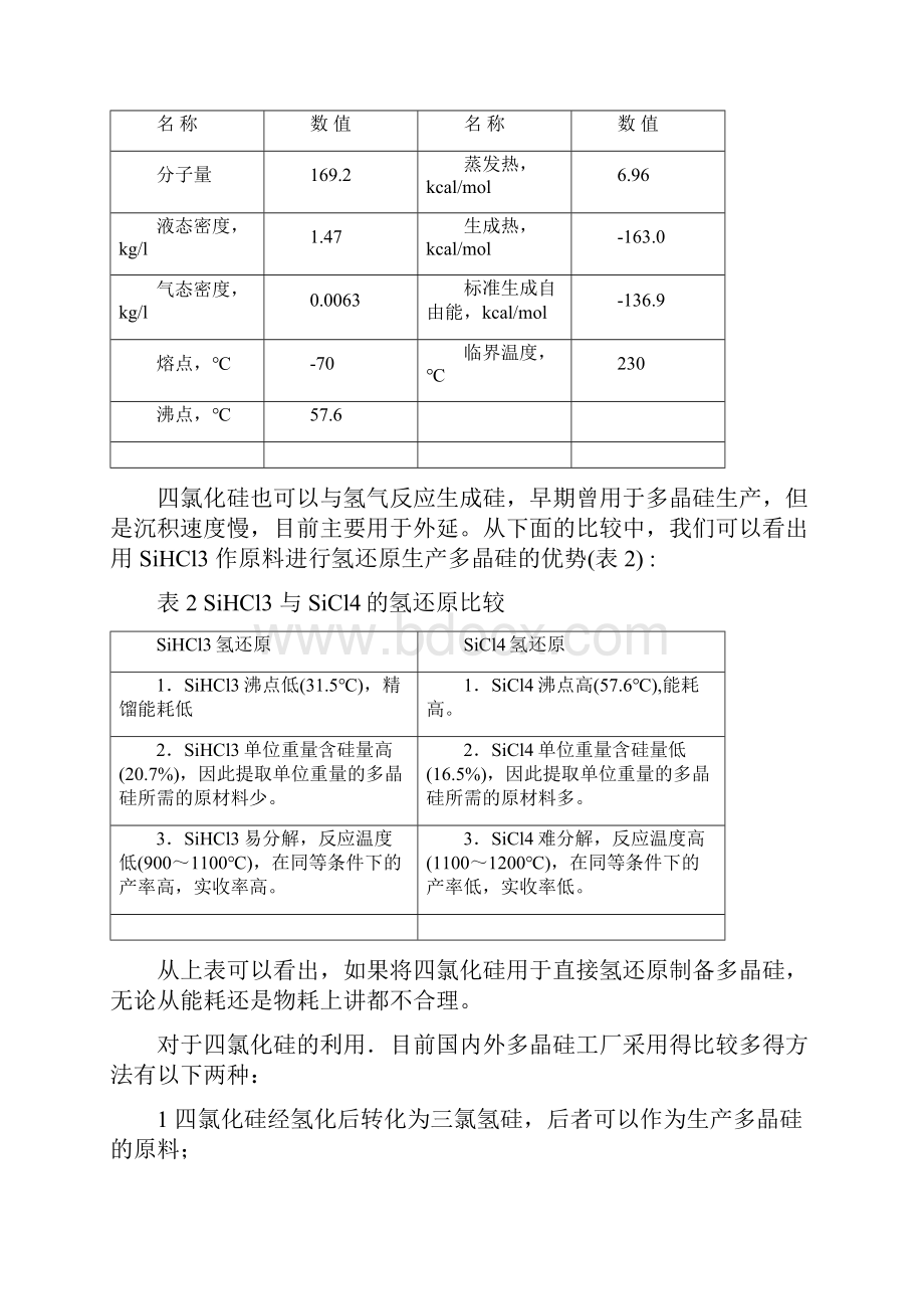 三氯氢硅四氯化硅相关反应.docx_第3页