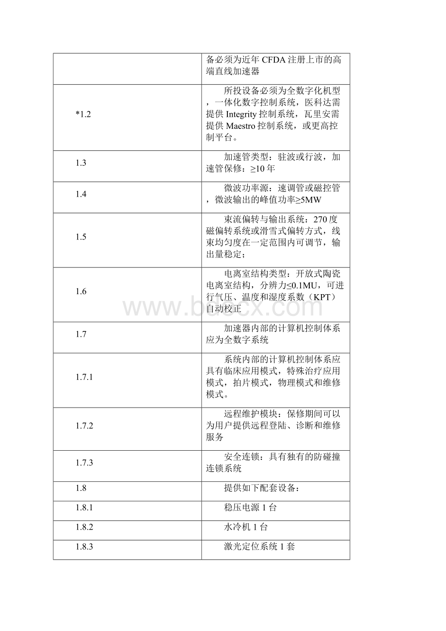 包1容积旋转调强直线加速器系统和后装治疗机系统.docx_第2页